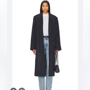 NEW $400 GOOD AMERICAN POINT COAT SZ Sz EXTRA LARGE IN BLACK